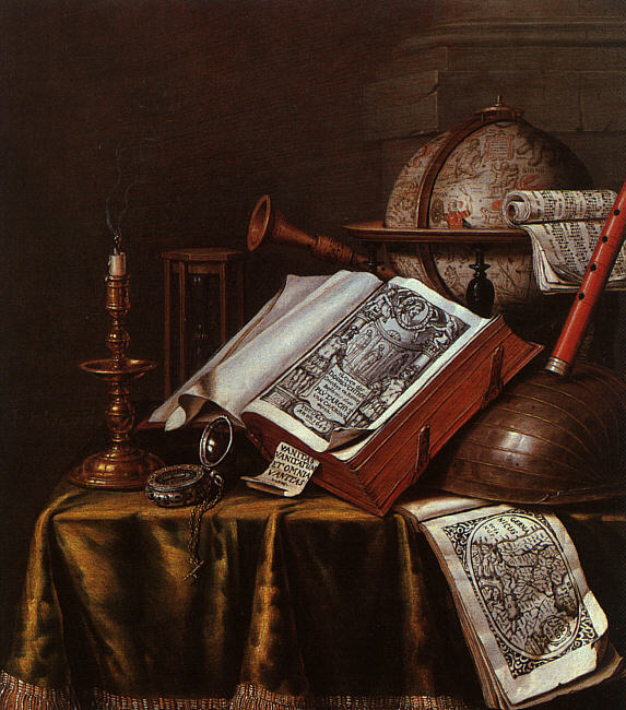 Still Life with Musical Instruments, Plutarch
